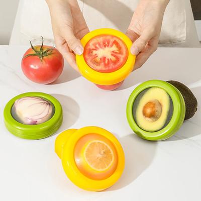 Scatola per frutta da 2 pezzi con coperchio Scatola per frutta e verdura creativa Scatola per frutta in silicone per uso alimentare