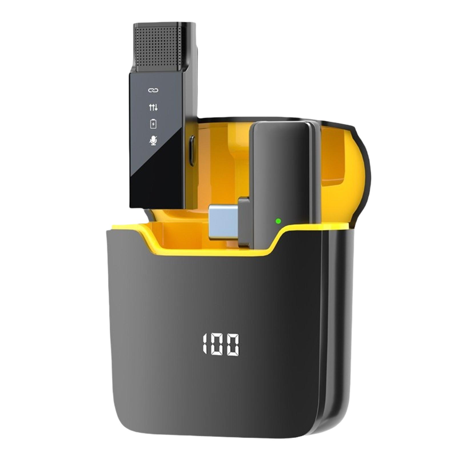 

Convenient & Professional Wireless Lavalier Lapels Microphones for Live Streaming Mic Clearly Sound Recording Accessory A