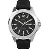 Timex Men's Essex 46mm Watch - Black Strap, Black Dial, Silver-Tone Case, Black/Black/Silver-Tone. Strap