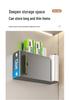 Refrigerator Side Shelf: Multi-Functional Cling Film & Paper Towel Holder, No-Drill Kitchen Storage Rack
