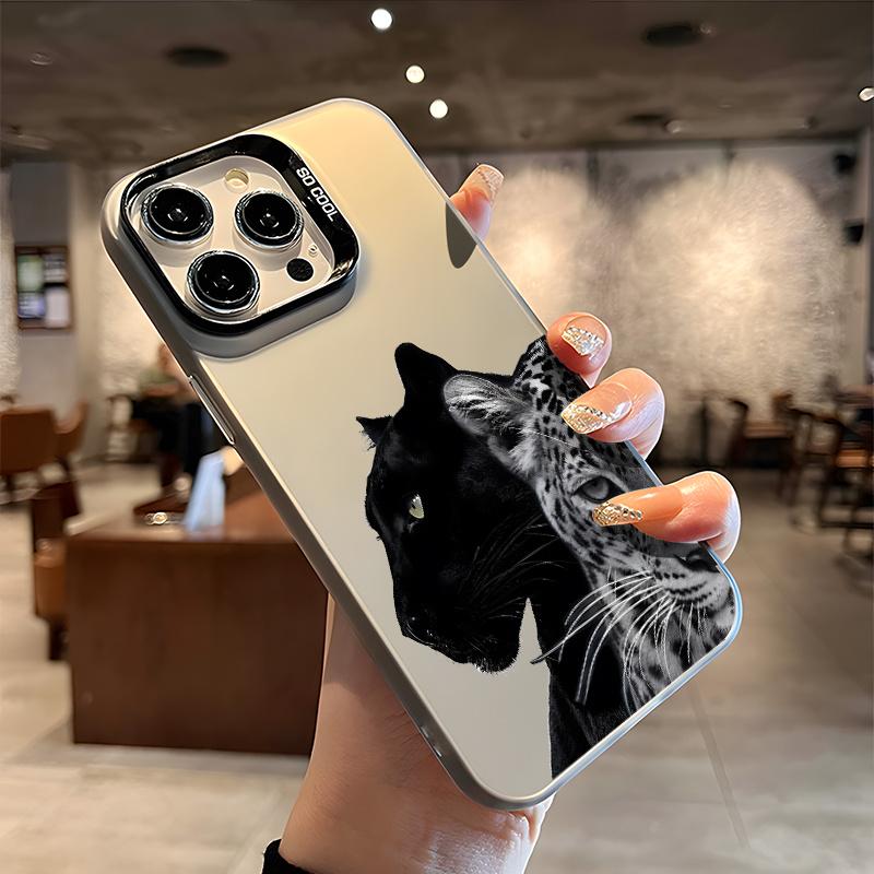 Cool Leopard Aesthetic Phone Case for iPhone 17, 16, 15, 14, 13, 12, 11 Pro/Max/Plus - Shockproof and Impact-Resistant