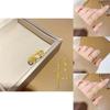 Ethereal Cloud Wish Adjustable Open Ring Brass Gold Plated Fashion Jewelry For Women