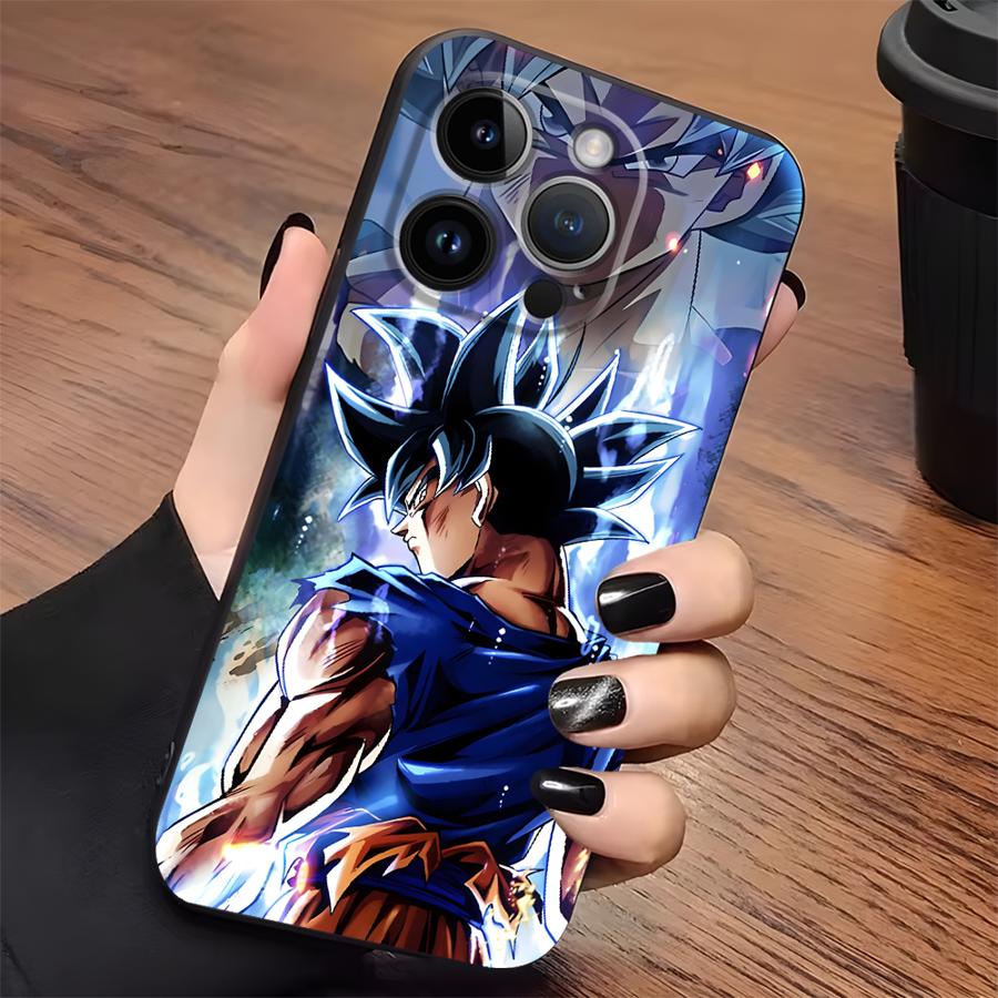 Case for iPhone XS Max XR 13 12 11 17 Pro Max 7 8 15 16 14 Plus 17Air Black Soft Phone Cover Dragon Ball Z Universe Goku
