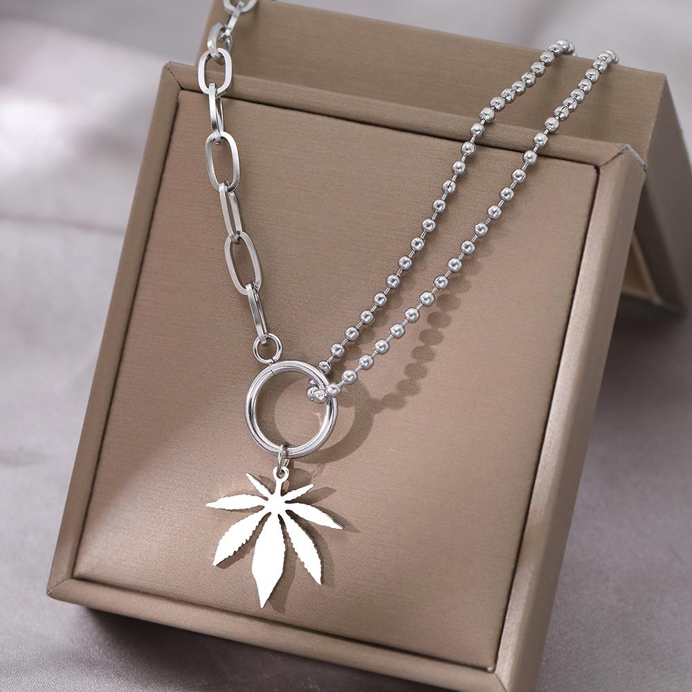 Stainless Steel Necklaces Trendy Fine Delicate Sun Totem Fashion Mix Match Zircon Chains Pendants Necklace For Women Zircon Gift