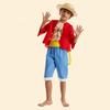 Dětský jednodílný cosplay kostým, Luffy / Chopper / Zoro Halloweenská sada oblečení pro chlapce Anime Role-Play Párty Oblečení