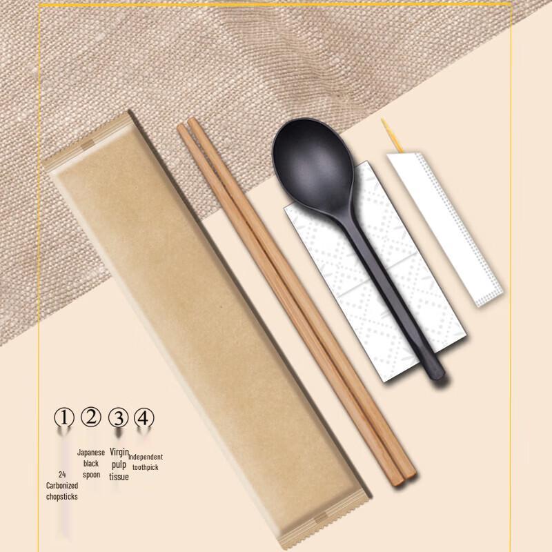 Одноразовый набор палочек для еды Handton из крафт-бумаги 24CM