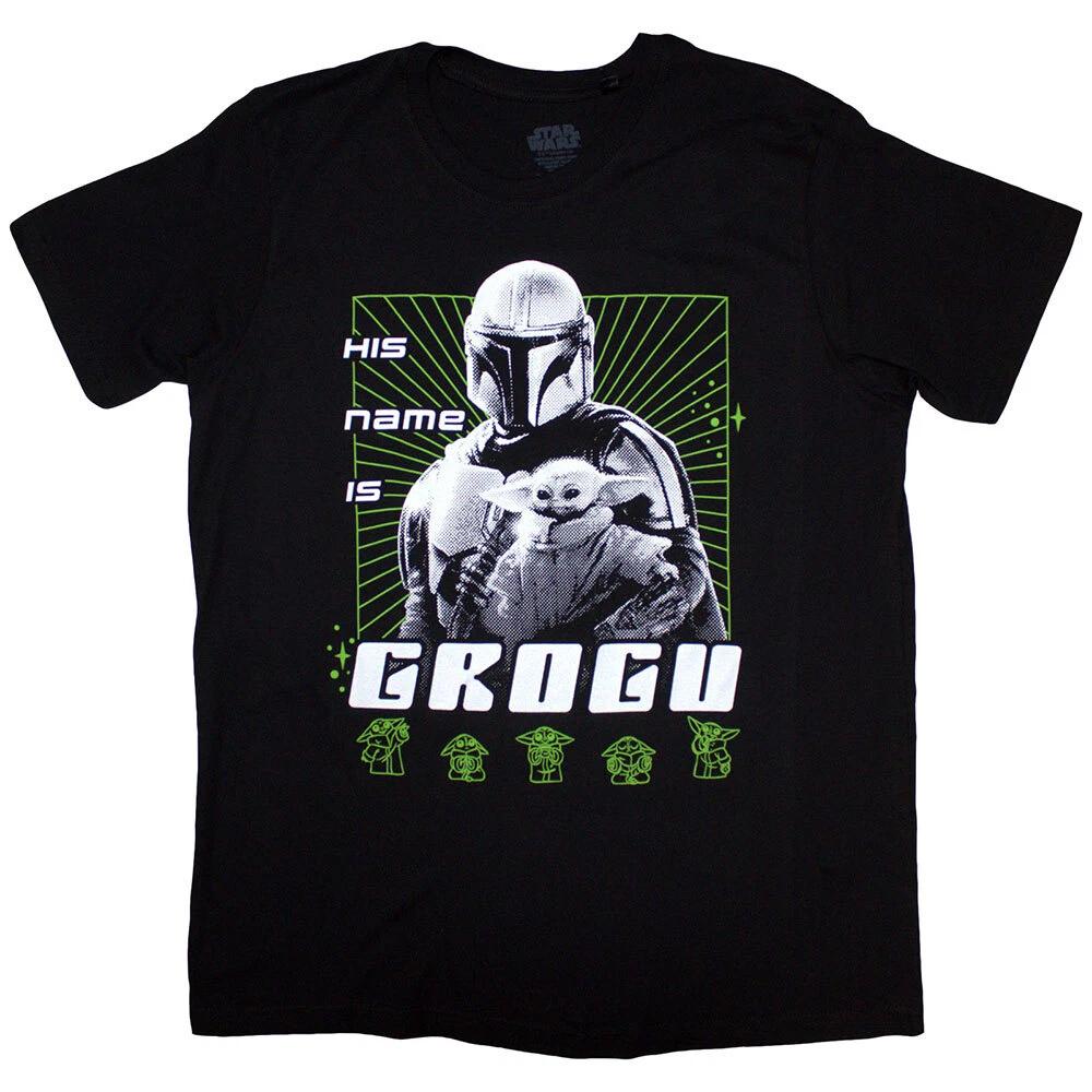 Star Wars Unisex T-Shirt: The Mandalorian His Name Is Grogu (Medium) S