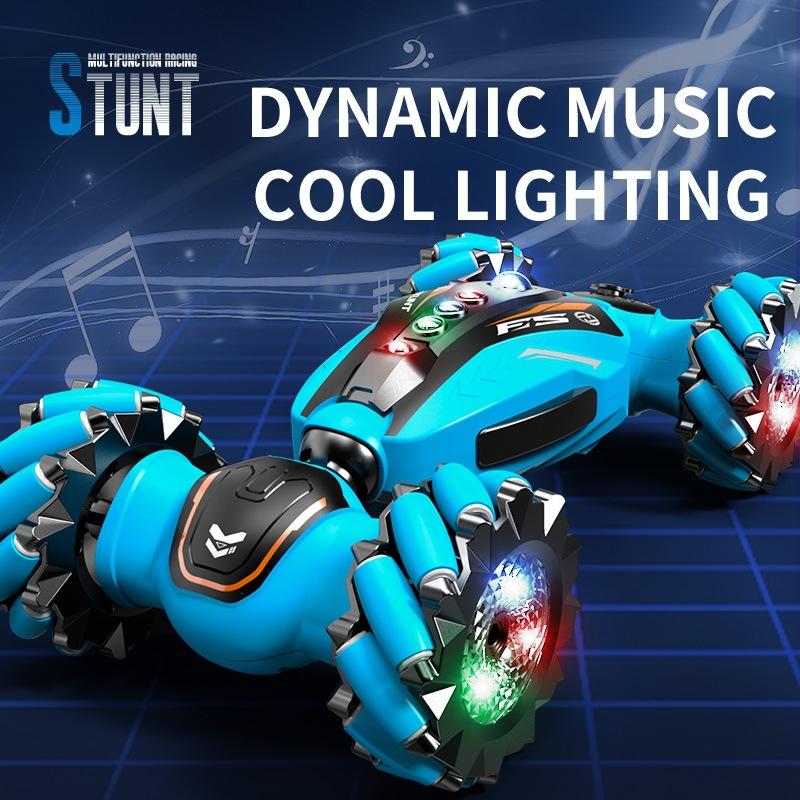 Wireless Remote Control Off-road Vehicle Racing Stunt Spray Gesture-sensing Four-wheel Drive Car Children's Toy for Boy