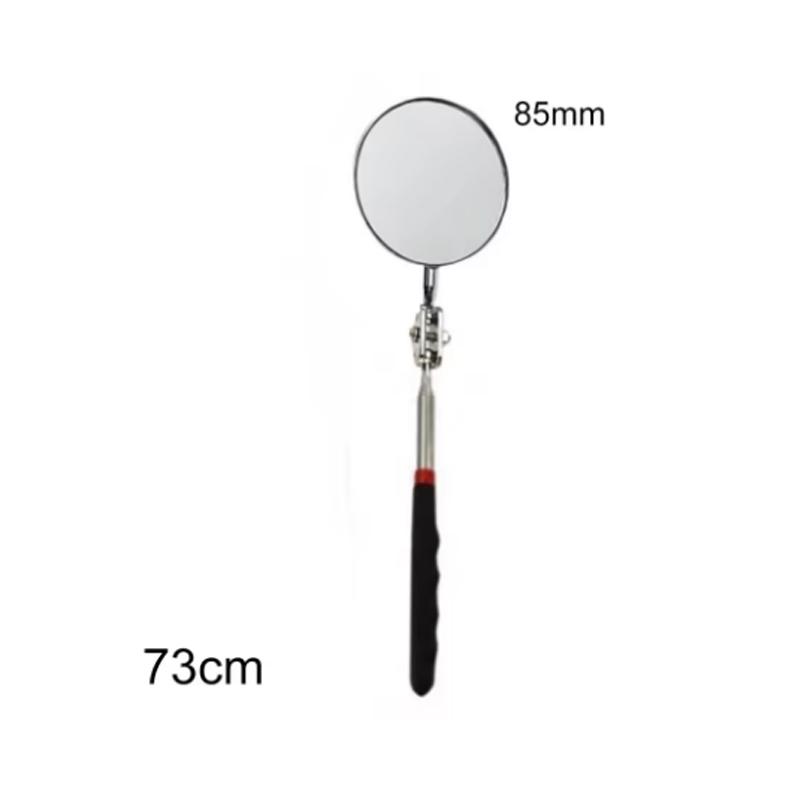 Car 360° Mirror LED Light Telescoping Mirrors Extend Mechanic Tools Inspection Mirror Telescopic Handle Repairing Tools