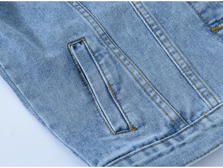 Retro Blue Denim Jacket for Women - Loose Korean Style, Plus Size, Spring/Autumn Trend