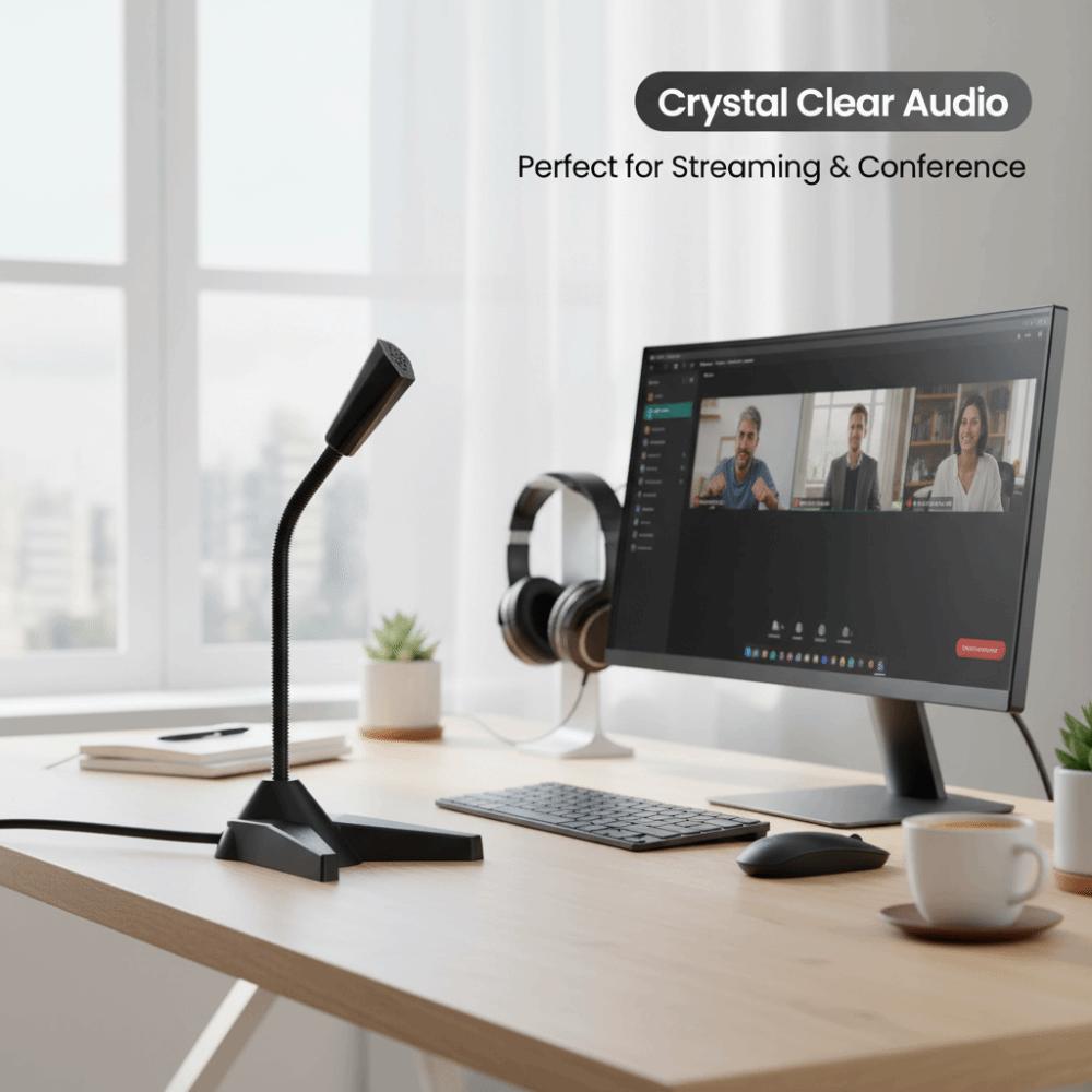 Noise Cancelling USB Microphone Mini Microphone External Mic Desktop Microphone Recording