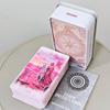 Baraja de Tarot Rosa Romántica de Fantasía en Caja de Lata 11*6.2cm, Baraja Completa de 78 Cartas con Libro de Instrucciones, Oráculo de Adivinación Espiritual