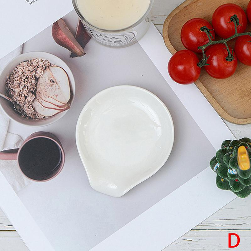 White Ceramic Versatile Spoon Holder & Tray Perfect For Coffee & Soup Spoons Kitchen Organizer Kitchen Utensils Tableware