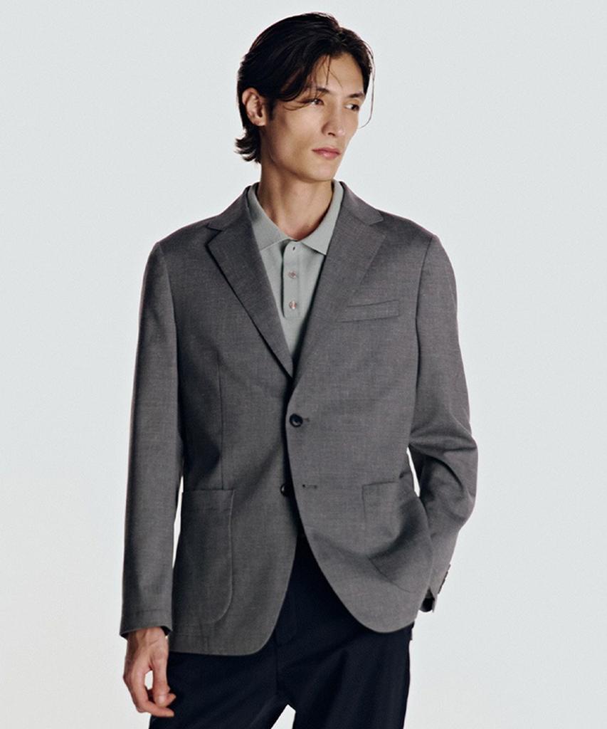 Daniel Cremieux 26Ss Tropical Wool Linen Blend Blazer Grey