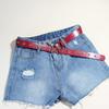 Grommet Waist Belt Punk Star Charm Skinny Chain for Cowboy Grunge Buckle Modern Waistband Waist Chain Studded Belt