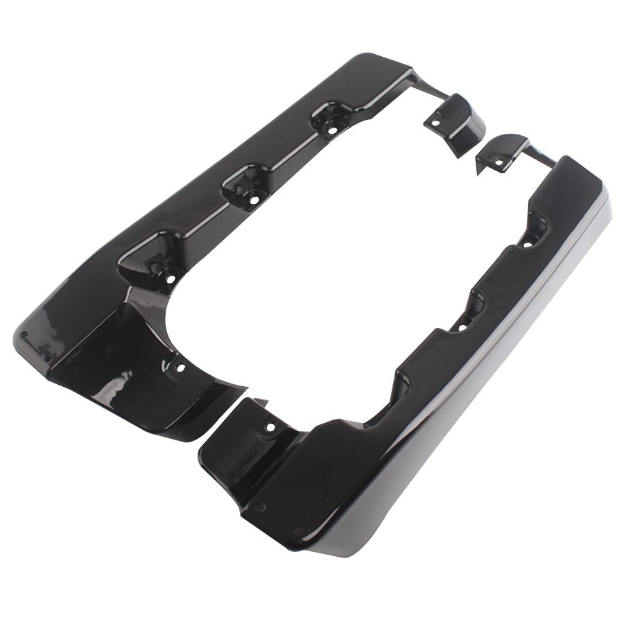 For Harley Touring Electra Glide Street Glide Road King Ultra Classic 1994+ Black Moto 4" Hard Stretched Saddle Bag Extension