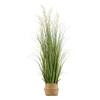 Artificial Grass Plant, 1194mm Reed Flower Grass In Pot, Premium PVC Faux Fake Greenery Shrubs Plant for Indoor Outdoor House Home Garden Office Room