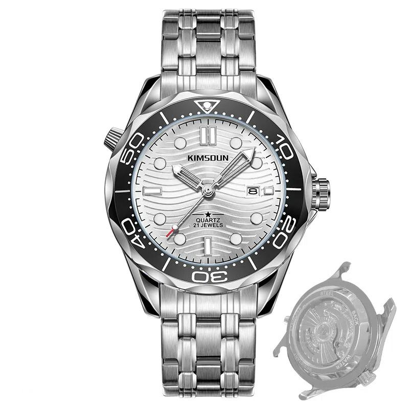 KIMSDUN Casual Fashion Quartz Men's Watch Date Waterproof Luminous Sports Business Men's Wrist Watch