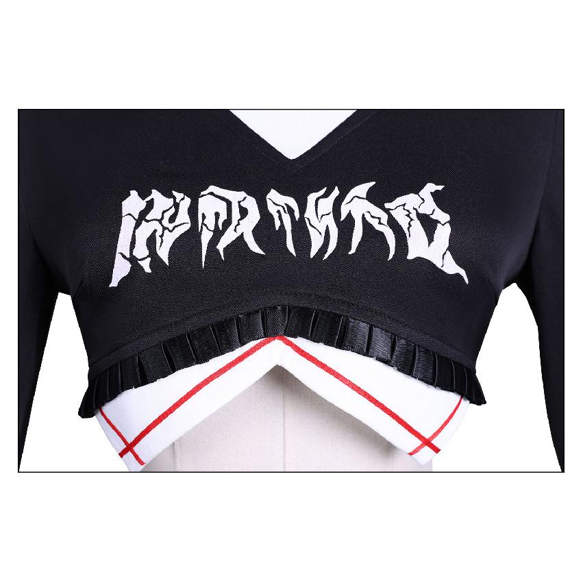 Asuka Langley Soryu Rock Band Cosplay Costume, Neon Genesis Evangelion Jacket Outfit