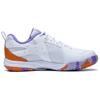 Li Ning Ace Fabric Slip Resistant Abrasion Resistant Low top Badminton Shoes Women's White Purple AYTP004-6