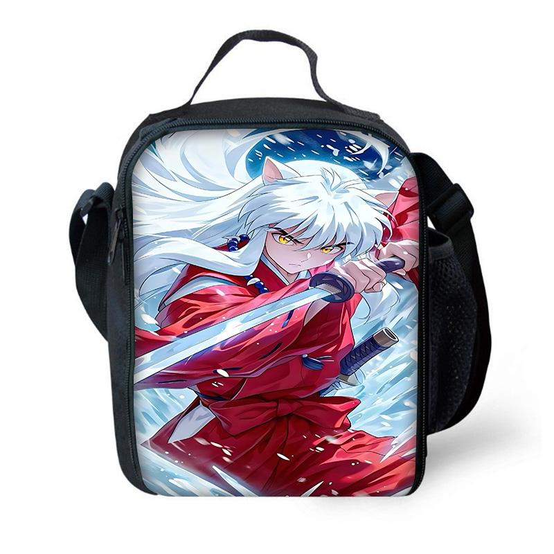 Inuyasha Warm Winter Child School Backpack with Lunch Bags ,Pencil Bags ,School Bags for Boys Girls Best Gift