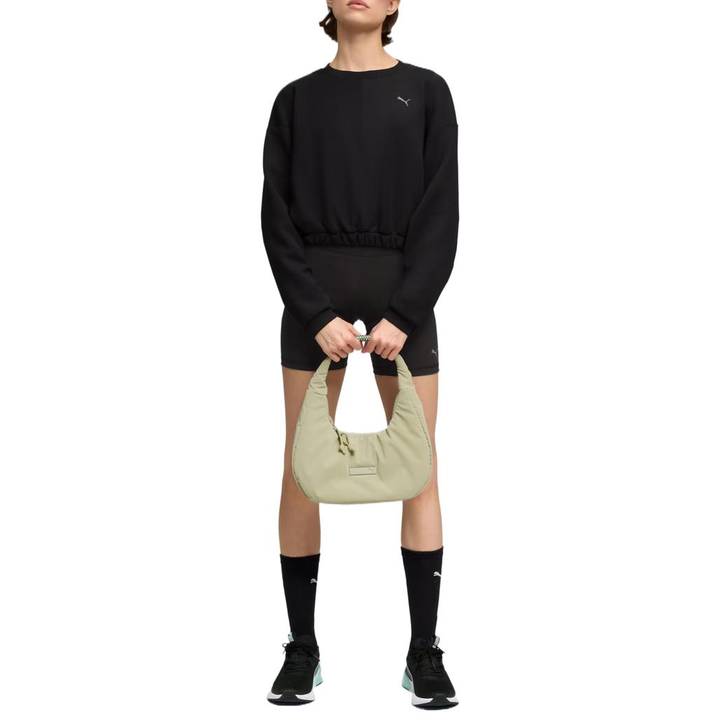 Puma Cloudspun Crew Neck Casual Classic Skin-Friendly Solid Sweatshirt Women Sweatshirt 527461-01
