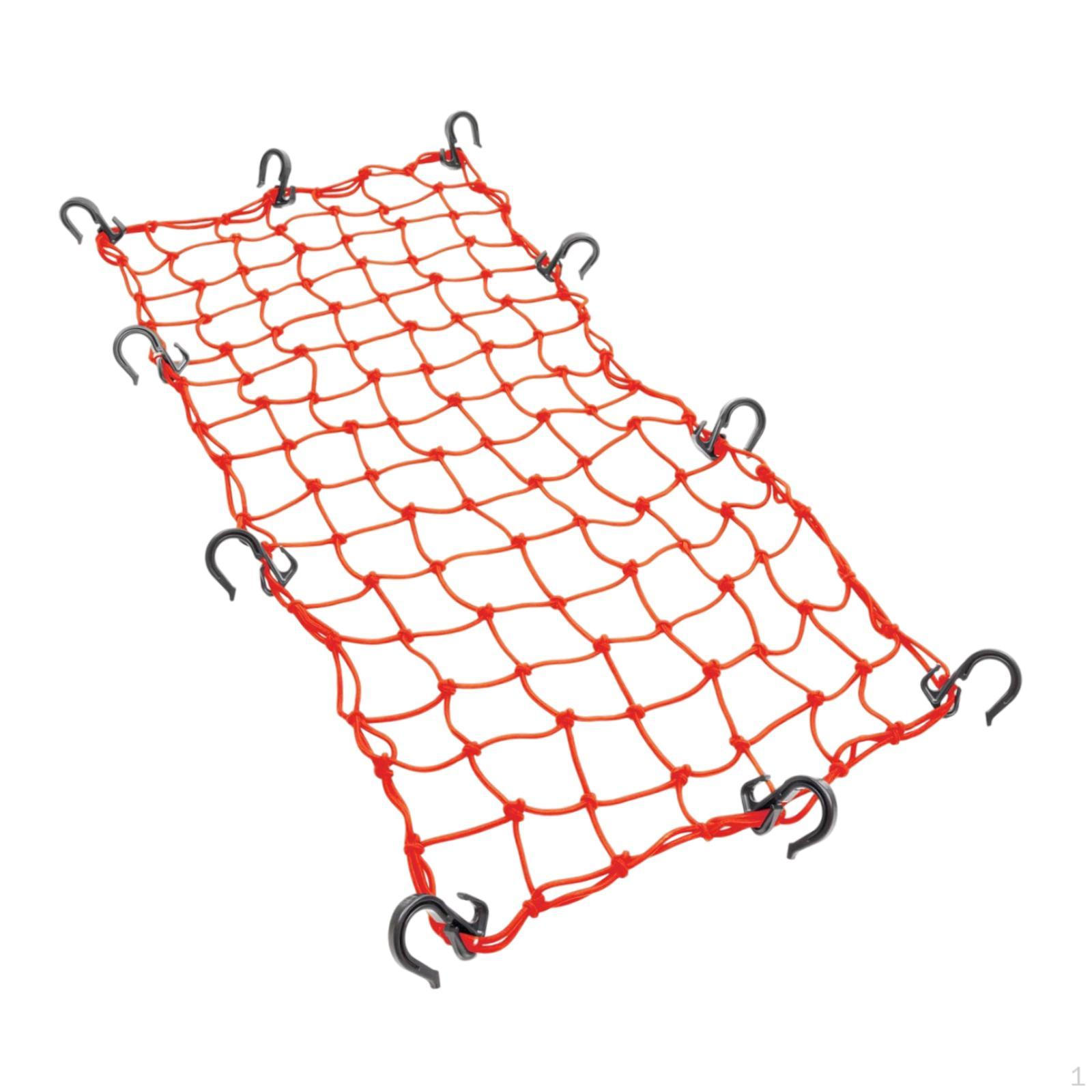 

Організатор для зберігання вантажу для мотоцикла Велоспорт Надійні регульовані гачки Велосипед Подорож Кемпінг червоний