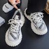 Fashion Sneakers for Men Fad Casual Mesh Mens Platform Sneaker Non Slip Wear Resistant Comfort Lace Up Soft Sole Shoes Zapatillas Hombre