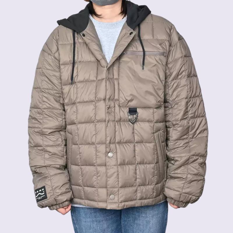 Vans Casual Hooded Sports Plaid Pattern Cotton Jacket Men Jackets VN000QTG1NU