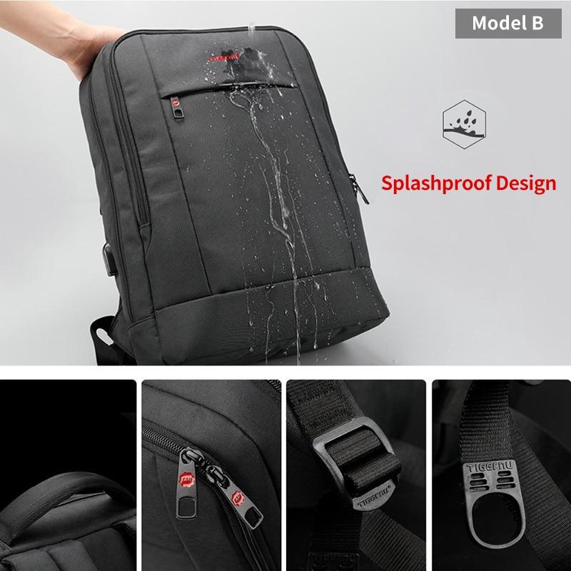 Tigernu Großen Rabatt Casual Männer 15,6 zoll Anti-diebstahl Laptop Rucksack Tasche Mode USB Rucksack Männlichen Reise Schule Rucksack Für Männer