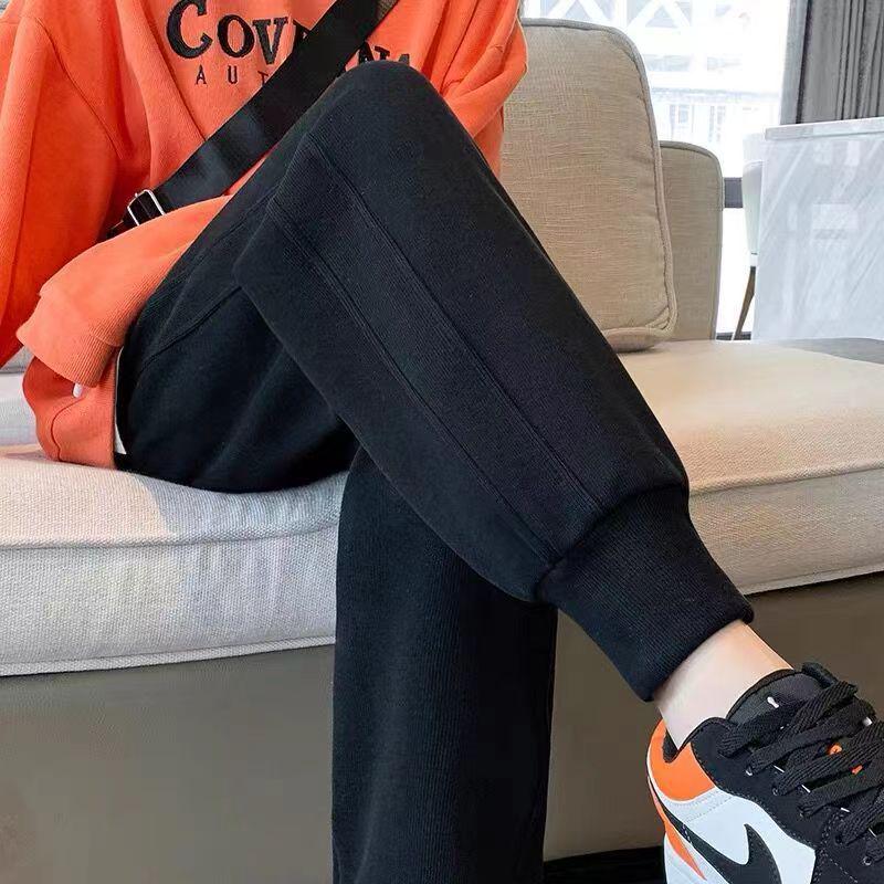 

2026 Women s Sweatpants: Autumn/Winter Plus Velvet Loose-Fit Fashionable Long Pants 2XL (150-165 lbs)
