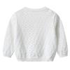 Korean Style Spring and Autumn Children's Woolen Coat Hollow Thin Summer Sun Protection Shirt Girls Knitted Cardigan