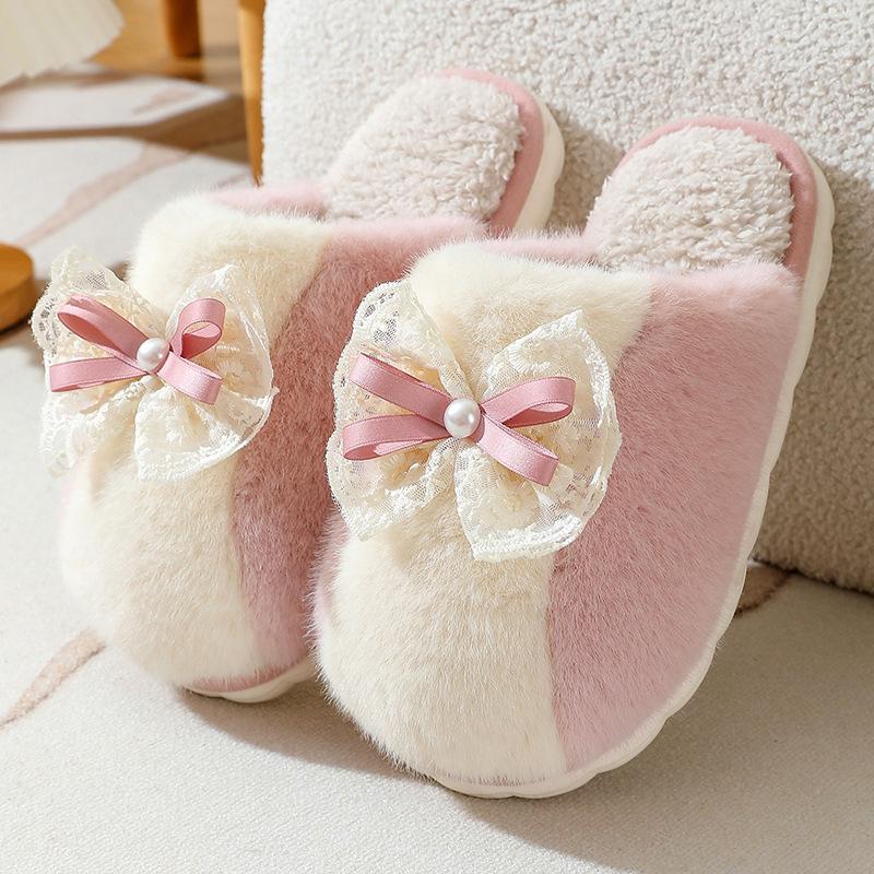 

New cotton slippers women s winter women s new winter couple home indoor non-slip thick bottom warm plush 36-37