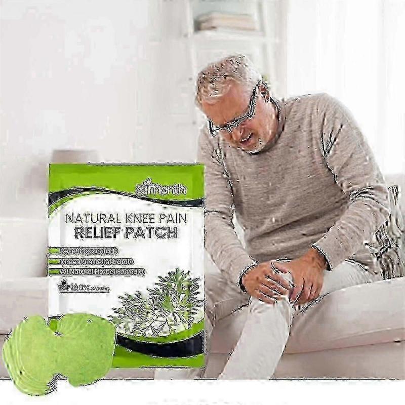 3X Knee Pain Relief Patches, Knee Heat Patches,knee Cervical Plaster Warming Herbal Plaster Wormwood Heat Patches Relief Of Back, Neck, Shoulder Pain