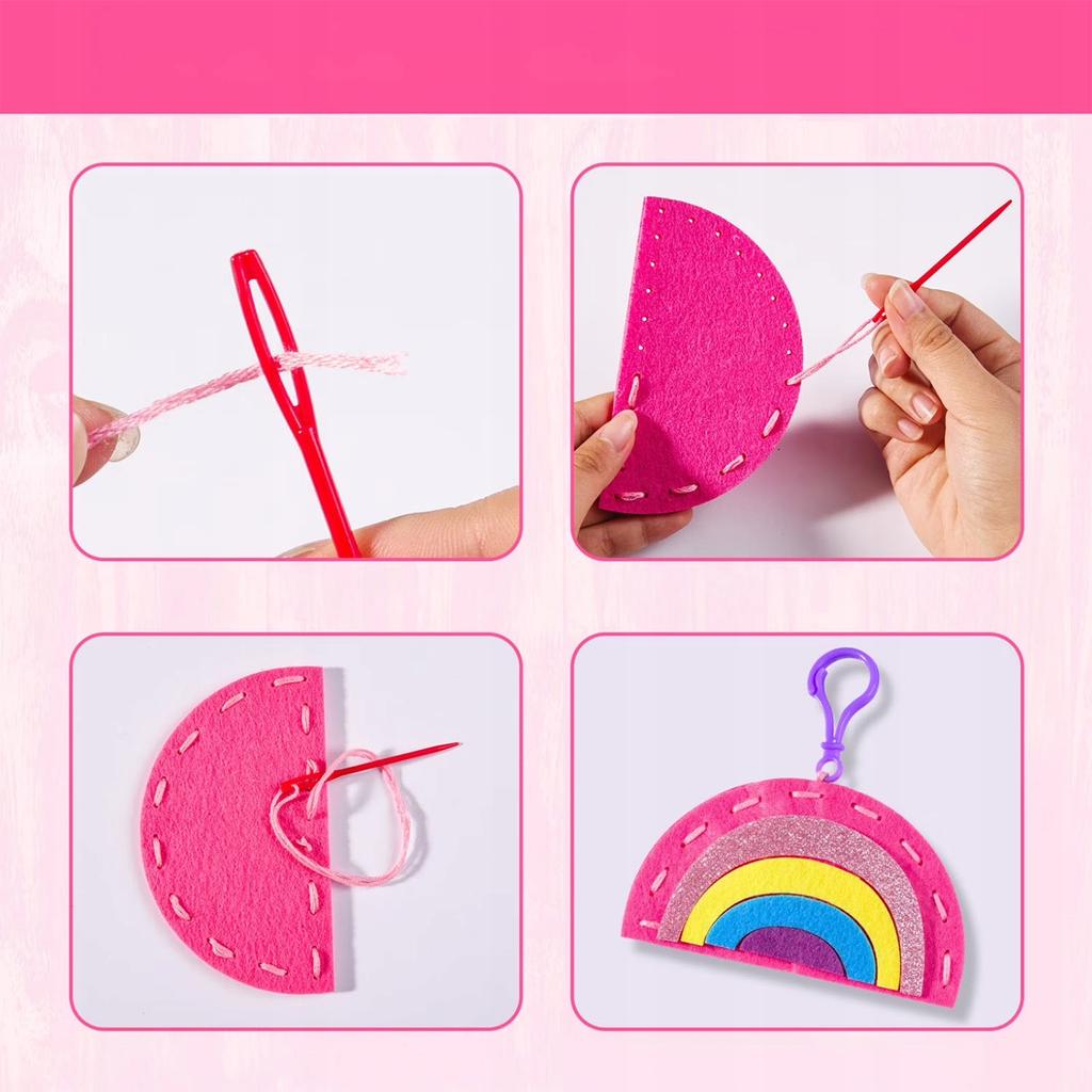 [PACZA] DIY Felt Sewing Kit for Kids + Bracelets and Rings Z3359