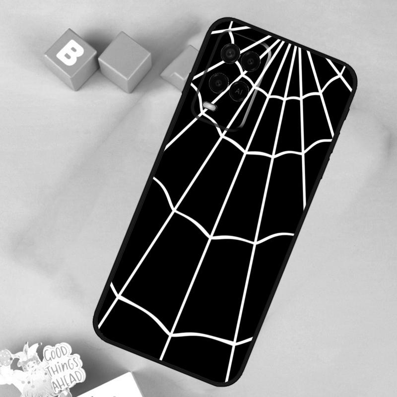 Spider Web Case For Oppo A54 A74 A94 A40 A60 A80 A18 A38 A58 A78 A98 A96 A76 A16 A15 A17 A57 A5 A6 Pro