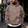 Men's Vintage Print Hoodie with Single Pocket Casual Pullover