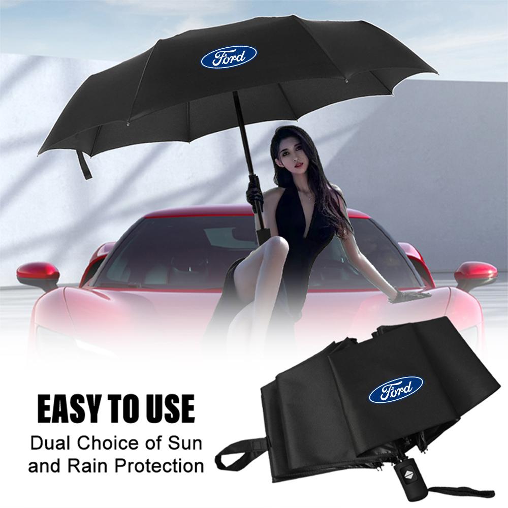 cipzhr1 For Ford Focus MK4 Mustang ST Fiesta MK7 Ranger Smax Car Styling Automatic Umbrella UV Protector Sunshade Parasol Accessories