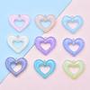 Glitter Resin Heart Keychain Pendant - DIY Jewelry Accessory