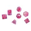 7pcs Polyhedral Dice Set Acrylic Portable Funny Dice Table Game Props for Holiday Party