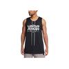 Under Armour Zone Letter Print Reversible Sleeveless T-Shirt Men tops Black 1387088-001