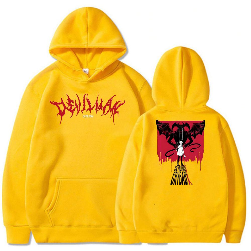 

Толстовка с принтом японского аниме «Дьявол», унисекс, толстовка с героями мультфильмов, осенний пуловер унисекс с длинными рукавами, уличная мода, пуловер с длинными рукавами XL