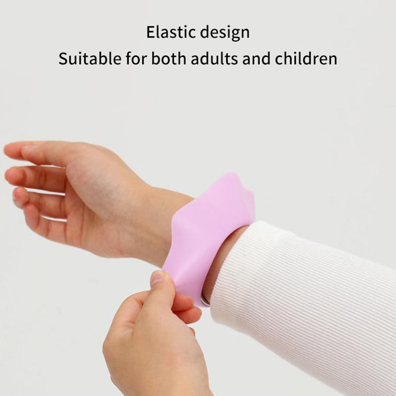 1 Pair Washing Face Spa Wrist Watch Band Flower Shape Silicone Solid Color Waterproof Hair Accessories Head Wrap Handmade Makeup