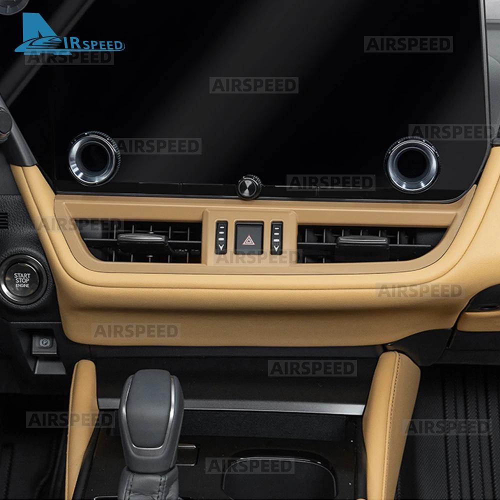 ABS Carbon Fiber Texture Cover LHD Trim For Lexus ES ES200 ES250 ES300h ES350 2025 2026 Central Control Air Outlet Accessories