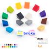 500pcs Bulk Building Blocks Figure Smooth Bevel Bricks 1x1 Educational Creative Toys for Children Size Compatible With 54200