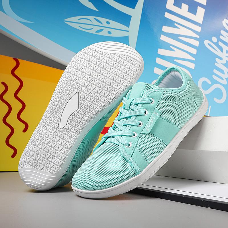 Breathable Knitted Women Casual Sports Shoes Men Wide Toe Cross-training Sneakers Elastic Gym Fitness Shoes