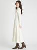 Selford Asymmetric Knit Dress CWNO255026IVR38 Off-the-Shoulder