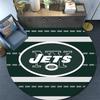 New York Jets Round Area Rug,Carpet Rug for Living Room Bedroom Sofa Playroom Decor,Non-slip Floor Mat