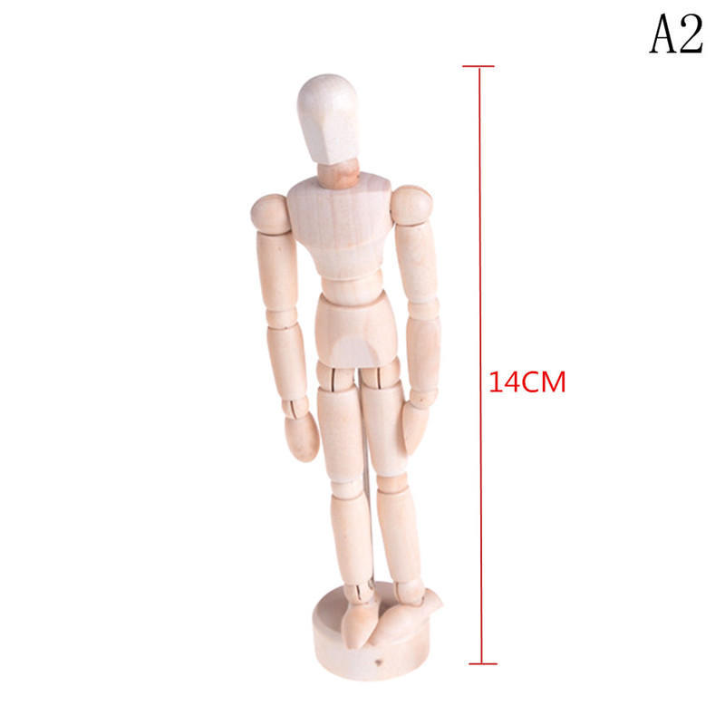 Dřevěná lidská figurína manekýn skica model umění unisex model