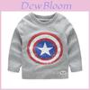 Adorable Toddler Boys Spiderman Captain America T-shirt Tops For Casual Outings